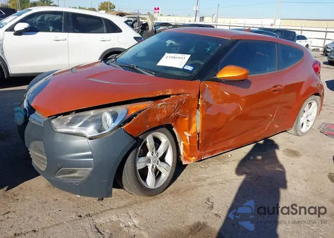 2012 Hyundai Veloster Base W/Black from USA, damaged, VIN KMHTC6AD9CU026629